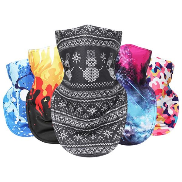 

moisture absorption cycling headwear windproof outdoor ski mask quick-drying thickened breathable face caps & masks, Black