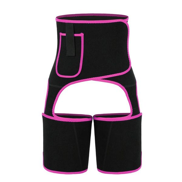 

women's shapers women gym sweat sauna thigh trimmer fitness waist trainer sports leg support neoprene bulifter double compression 3 in, Black;white