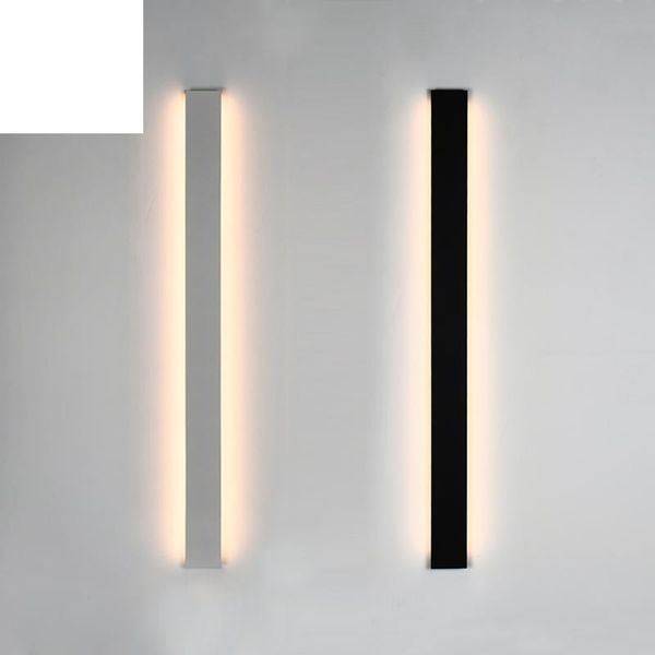 

wall lamp long modern bedroom living room stairway up and down lighting sofa background minimalist decoration fixtures