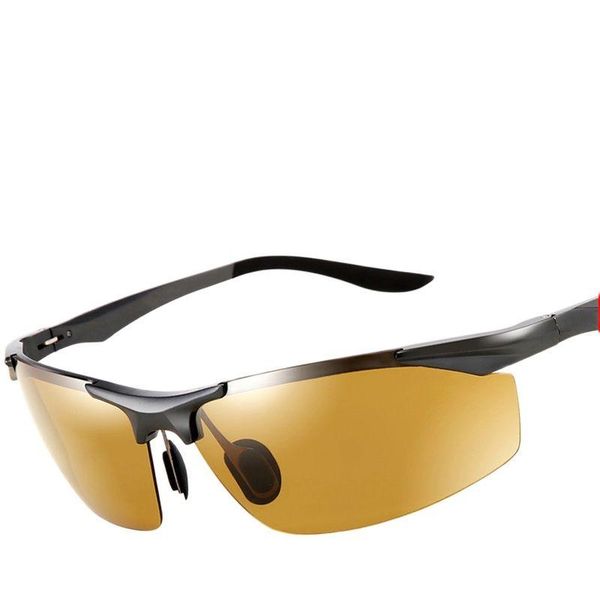 

sunglasses 2021 men's day night pochromic polarized for drivers male safety driving fishing uv400 sun glasses 5206, White;black