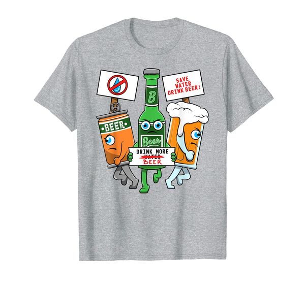 

drink more beer shirt for beer lovers, White;black