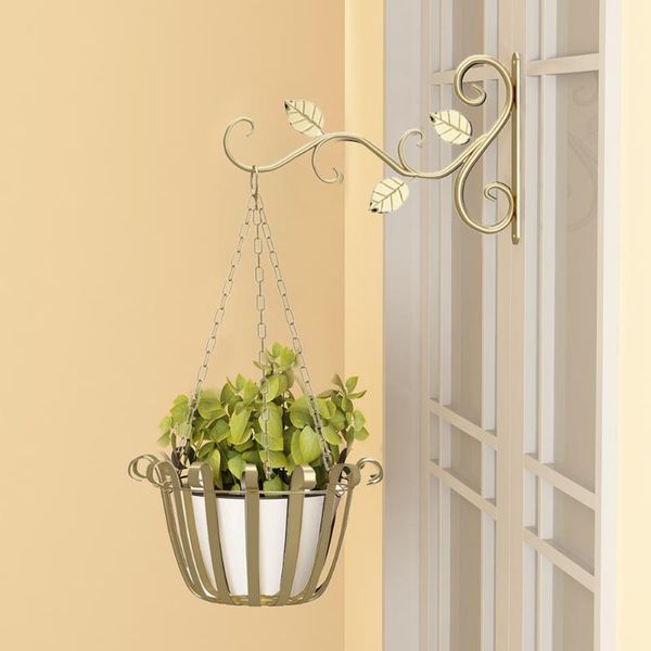 

other garden supplies hanging basket hanger for flower pots home decoration iron plant wrought display stand economic