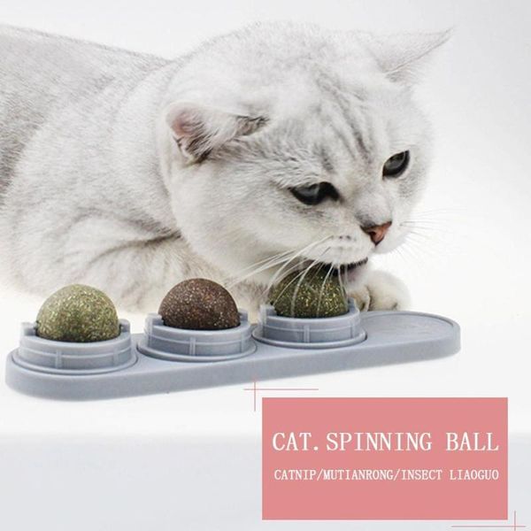 

cat toys 3pcs/lot catnip sugar ball pet molar teething snack toy