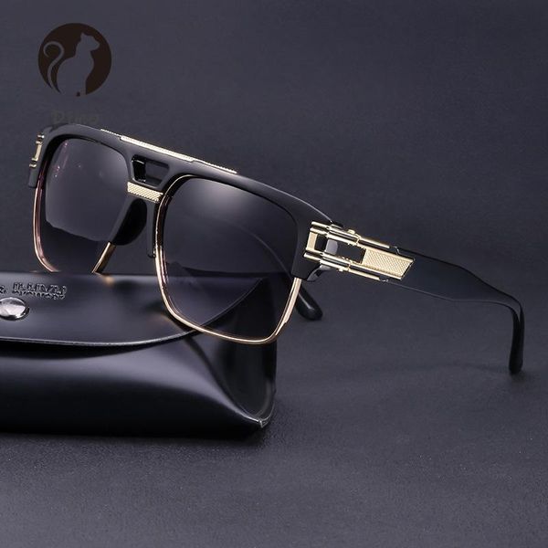 

sunglasses 2021 fashion oversized square men women vintage retro gradient lens sun glasses for female luxury oculos de, White;black