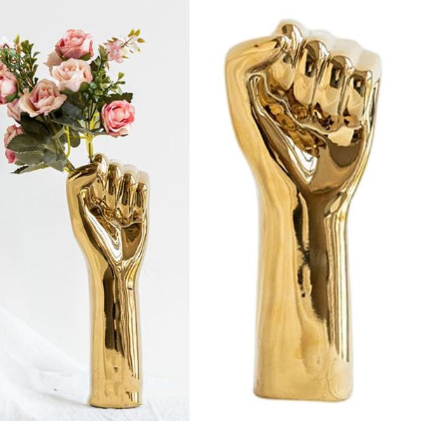

vases flower vase a hand statue wine cabinet livingroom figurine el centerpiece
