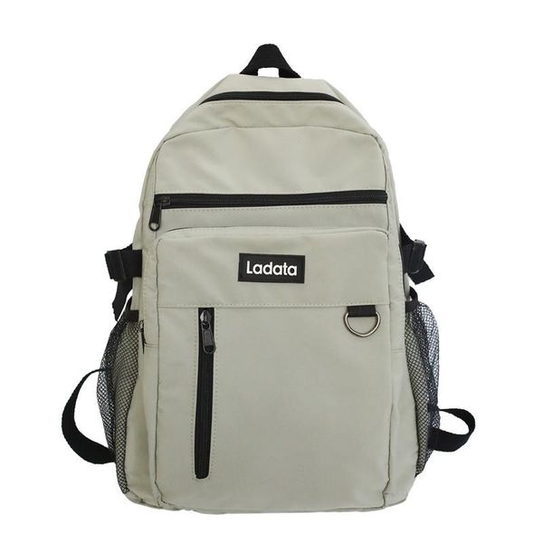 

backpack women/men waterproof nylon student school bag girl lapfemale fashion book buckle ladies luxury