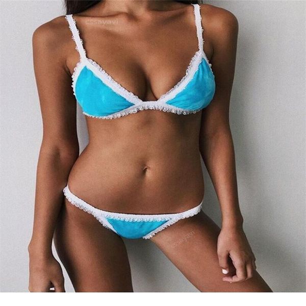 

one-piece suits women lace bikini set bandage push-up swimwear swimsuit bathing beachwear