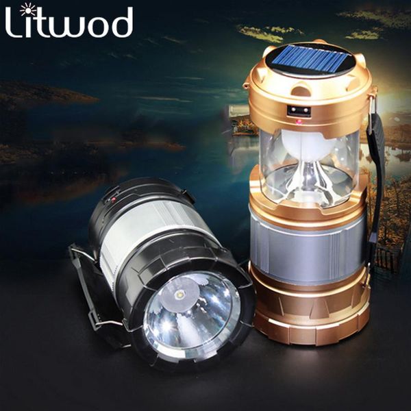 

solar panel charging camping work light switch portable lamp for daily maintenance built-in rechargeable battery lanterns