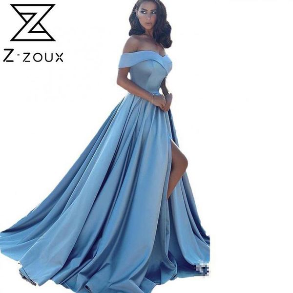 

women dress slash neck split off shoulder dresses 5xl plus size vintage long prom party 210524, Black;gray