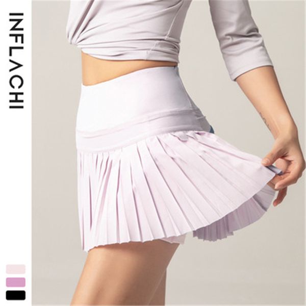 

yoga outfit women 2 in 1 flowy skirt running shorts quick dry sport leggings gym workout short pants athletic
