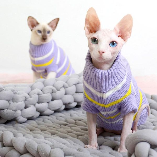 

cat costumes hairless sweater warm comfortable clothes in autumn and winter pet handmade