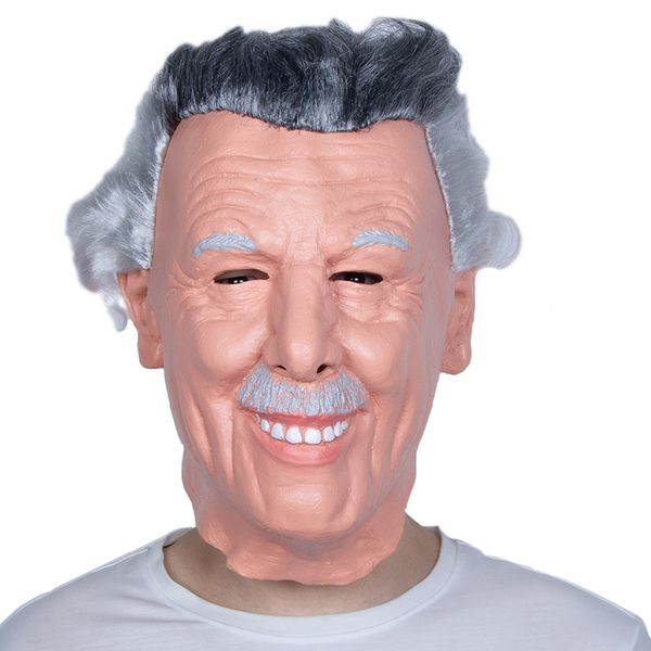 

costume accessories latex old man mask male fancy dress lifelike masks cosplay costume accessories halloween party props, Silver