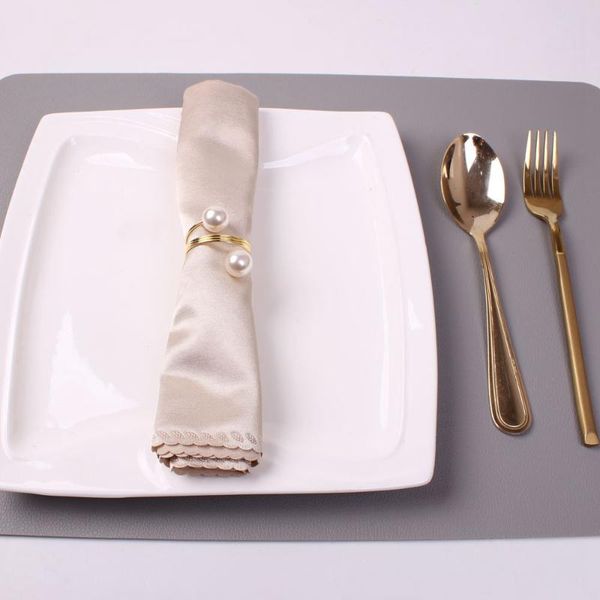 

napkin rings 6/12 pearl ring buckle restaurant el table decoration christmas