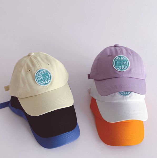 

summer arrival girls fashion letter hats kids baseball cap baby 210528, Yellow