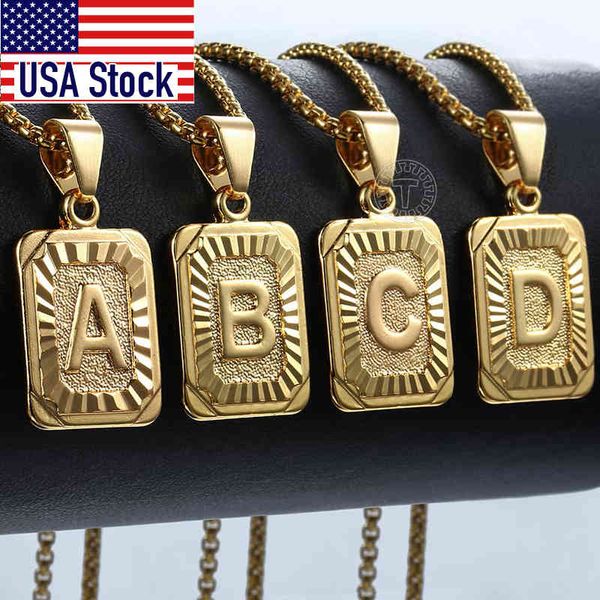

necklaces pendants initial letter pendant name necklack yellow gold j k necklace for women men friend jewelry gifts dropshipping gpm05d, Silver