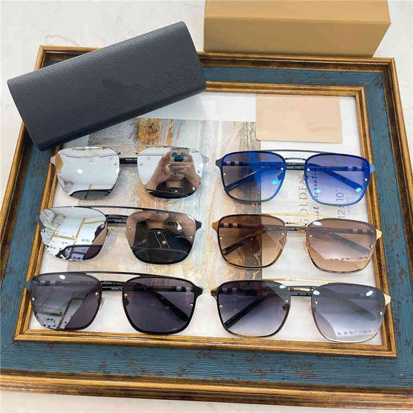 

2022 factory wholesale be family's personalized fashion square double beam sunglasses star's same trend sunglasses, White;black