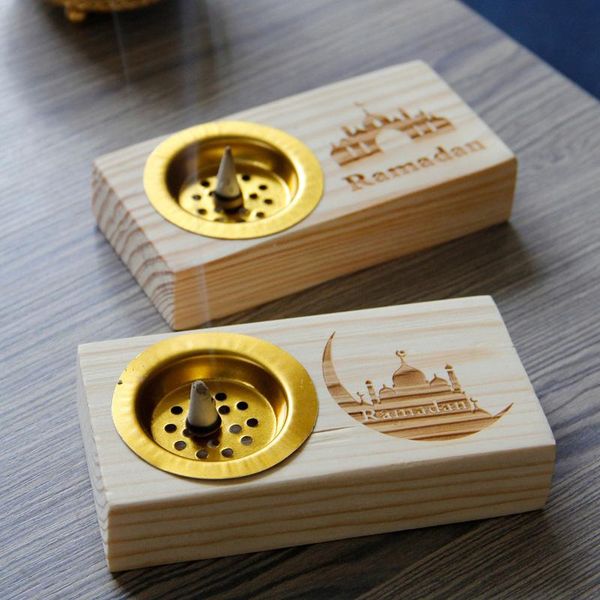 

middle east arab simple modern wooden incense burner holder natural pastoral style ramadan festival decoration fragrance lamps