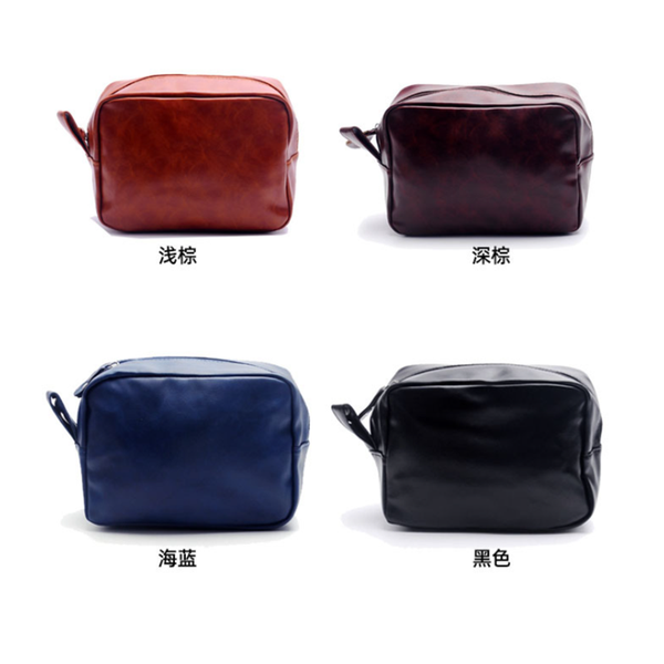 

cosmetic bags & cases personalized custom waterproof pu travel bag makeup solid zipper toiletry for men and women