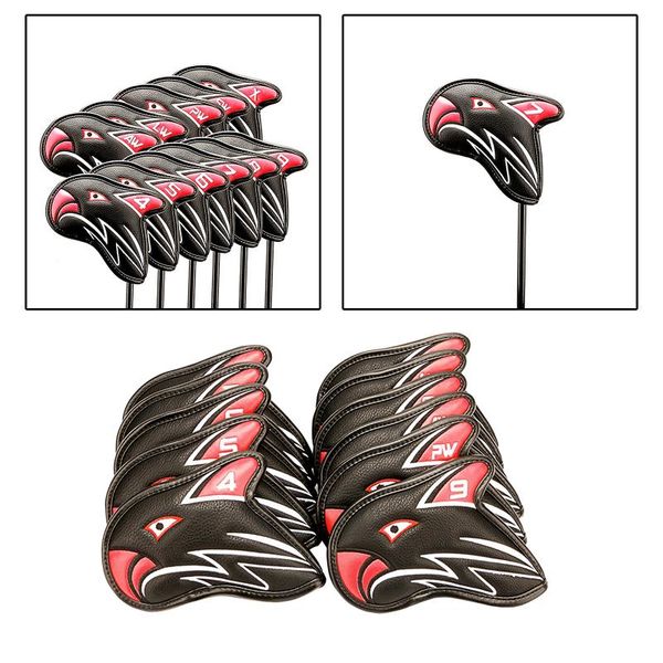 

11pcs waterproof skull golf iron head cover club putter headcover heads