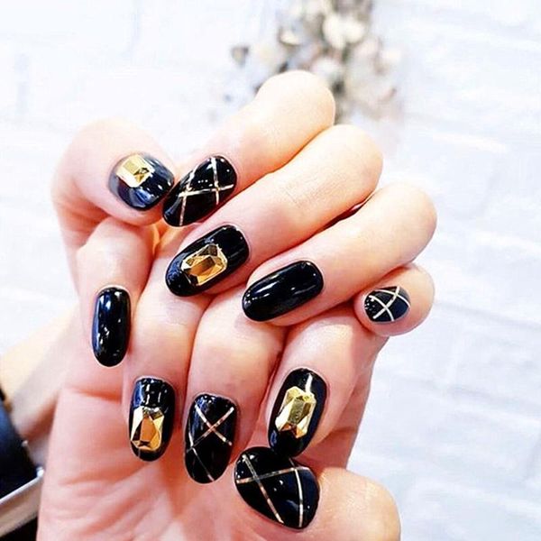 

nail art decorations 3d ab diamond gems glitter rhinestone glass 12 grids decor charm, Silver;gold