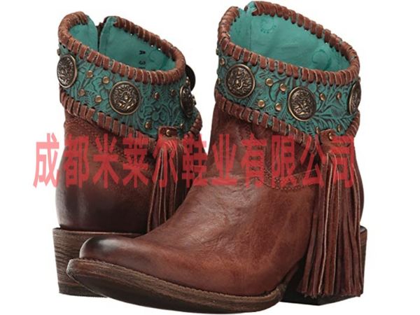 

3-5cm round head suede slim tassel boots thick heel sleeve, Black