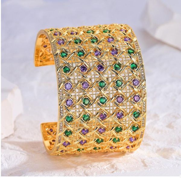 

link, chain jankellyluxury cubic zirconia bracelets bangles vintage bangle bohemian cuff for women femme fashion jewelr, Black