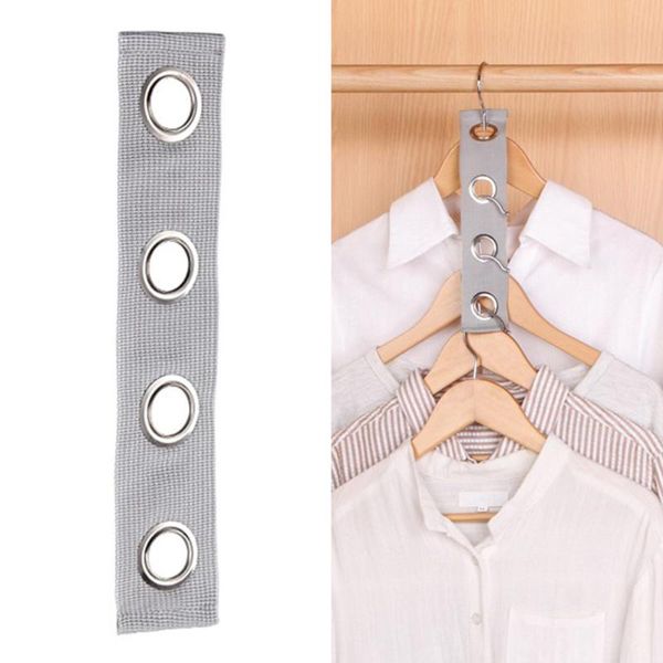 

hangers & racks vertical cloth hanger organizer holder belt washable home el link ring closet accessory space saving 4 holes polyester