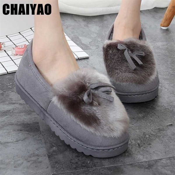 

indoor women slippers autumn winter ladies furry butterfly-knot keep warm women's shoes outdoor soft non-slip flats, Black