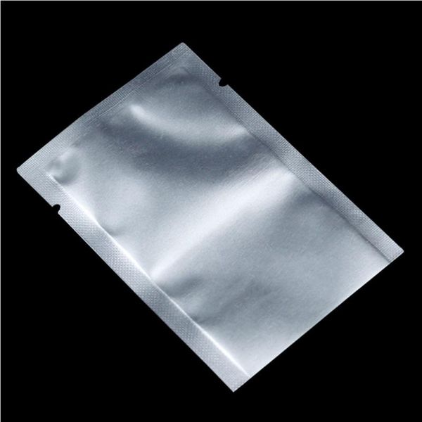 

storage bags 200pcs open heat sealing vacuum bag silver aluminum foil pouches for dried fruit home party