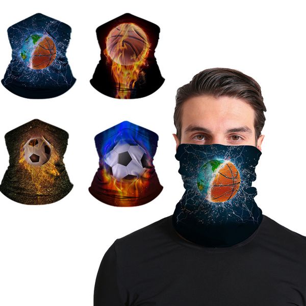 

football aoliang polyter knitted seamls magic scarf men's sports basketball face mask