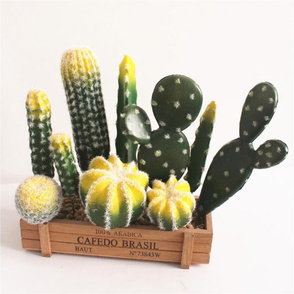 

decorative flowers & wreaths 1pcs artificial plants vivid cactus decoration flower wedding /party/bedroom/office decorations