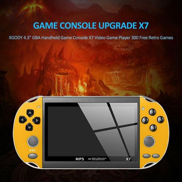

camera handheld multifunctional tv output gifts rechargeable dual rocker usb 4.3 inch plastic 8gb portable players game