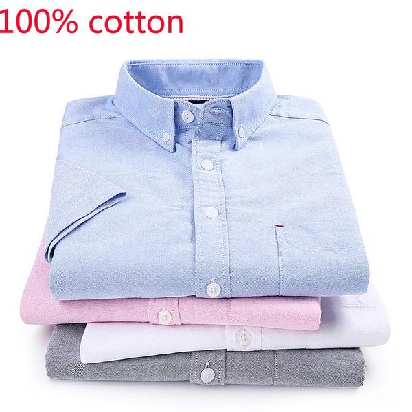 

arrival men 100% pure cotton oxford short sleeved shirt summer casual fashion plus size s  l xl 2xl 3xl 4xl men's shirts, White;black
