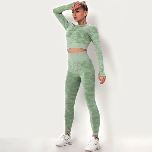

yoga outfit women's workout suit high stretch fitness two-piece gym clothing set women