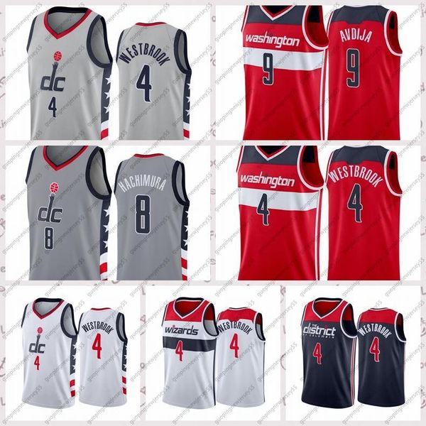 

2021 low-priced men retro basketball jersey hachimura 8 robin westbrook 4 bradley deni 9 avdija vintage size s-2xl blue white black red