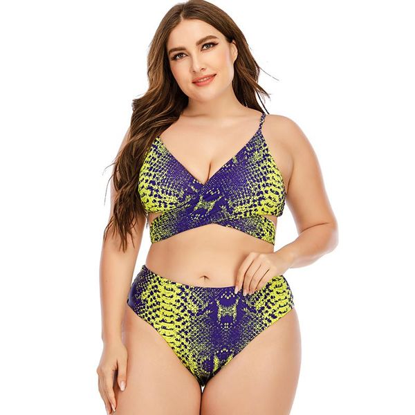 

one-piece suits swimsuit women print tankini sets swim vintage beach wear bathing female bandage monokini l-5xl