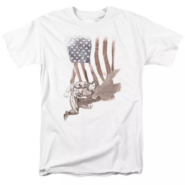 

superman super american t-shirt dc comics sizes s-3x new, White;black