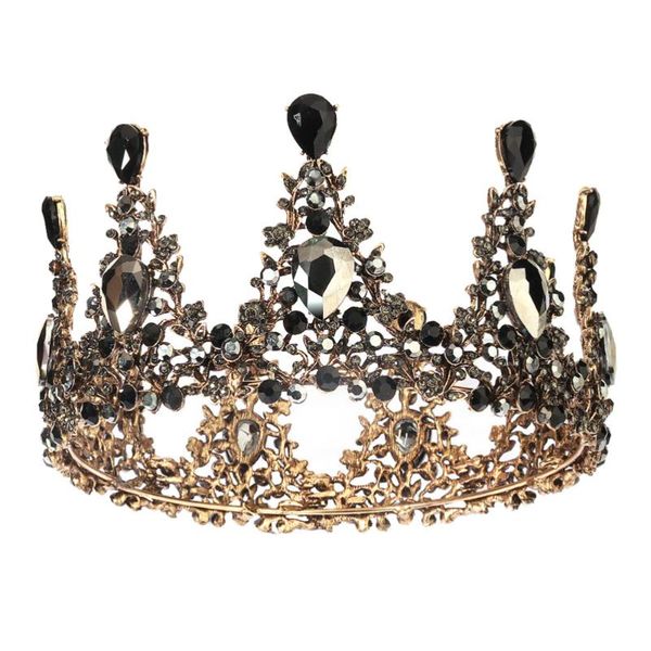 

hair clips & barrettes classic rhinestone crown wedding party accessory bride po prop, Golden;silver