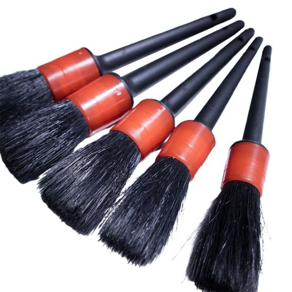 

5pcs/set plastic round brush beauty detail gap car wash cleaning small sponge