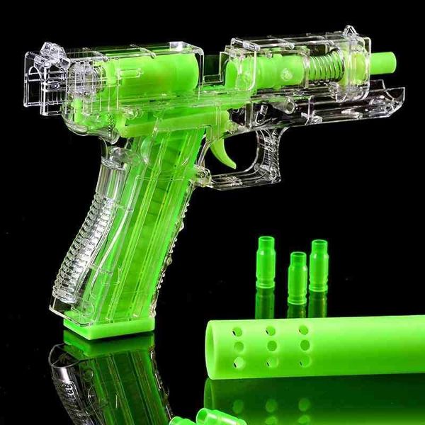 

tiktok glock shell soft gun jitter net red toy gun, boy simulation pistol