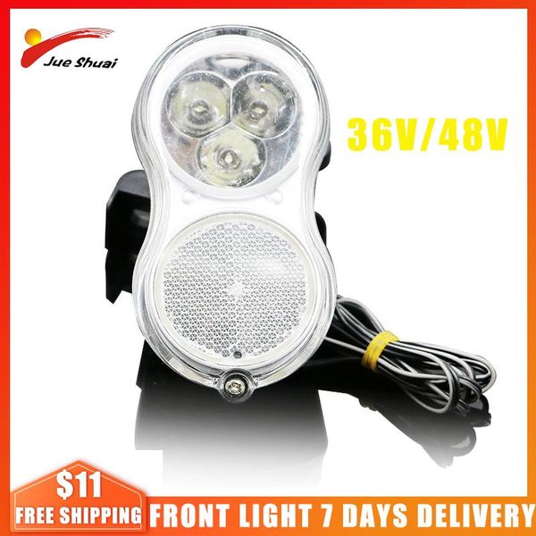 

bike lights bicycle headlight 36v 48v led cycling front light lamp torch waterproof electric