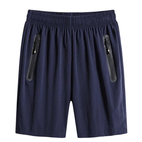 

men's shorts feitong summer casual plus size ice silk fast dry sports beach pants streetwear, White;black