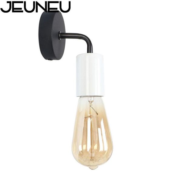 

retro simple mini iron wall lamp 110-240v led e27 decoration indoor lighting 5 color light for living room restaurant cafe