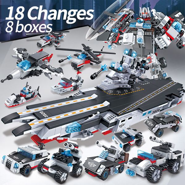 

Army Building Blocks Compatible With Brand Bricks For Children Boys Military Warship Boat Blocks Aircraft Truck Kids Toy