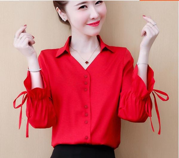 

women's blouses & shirts 2021 summer with style fashion long sleeve shirt, White