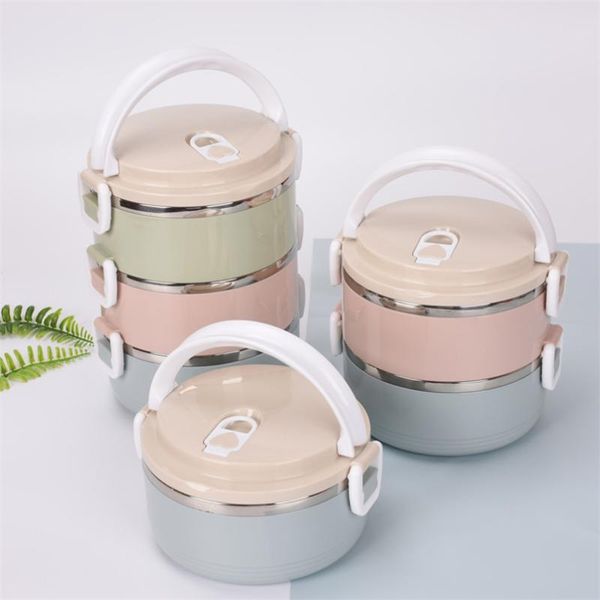 

dinnerware sets thermal lunch boxs bento box for storage camping portable picnic container 304 stainless steel kid fiambrera