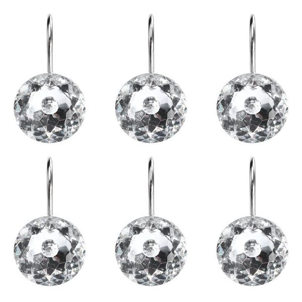 

shower curtains 12pcs acrylic curtain hook rhinestone chic hangers