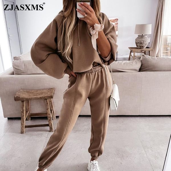 

women's two piece pants autumn elegant solid sets for women warm hoodie sweatshirts and long pant fashion ladies lace up sweatshirt sui, White