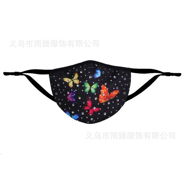

water drill printed cotton filter pm2.5 dust proof warm fashion decorative mask