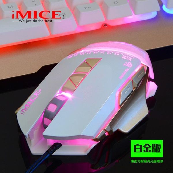 

imice 1.8 meter wire mouse for lap3200 dpi pc 7 keys wired mice
